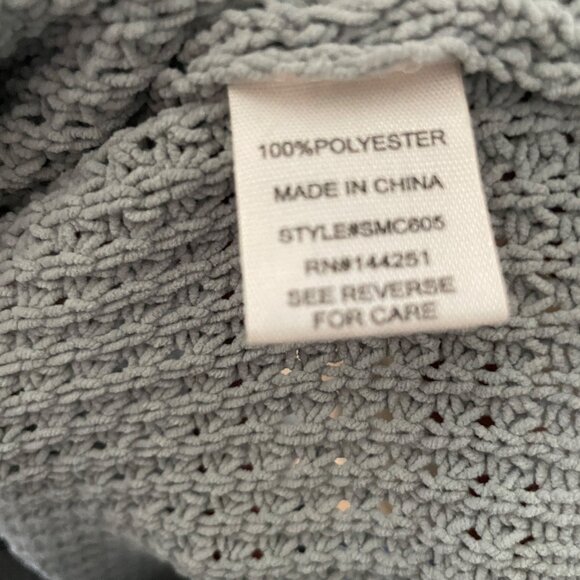 Moon & Madison Light Sage Green V-Neck Button-Up Knit Sweater Womens Size L - Picture 6 of 6